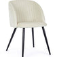 SEDIA QUEEN VELVET BIANCO