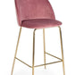 SGABELLO BAR CARRY VELLUTO BLUSH