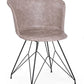SEDIA LOFT NERO PU BEIGE VINTAGE