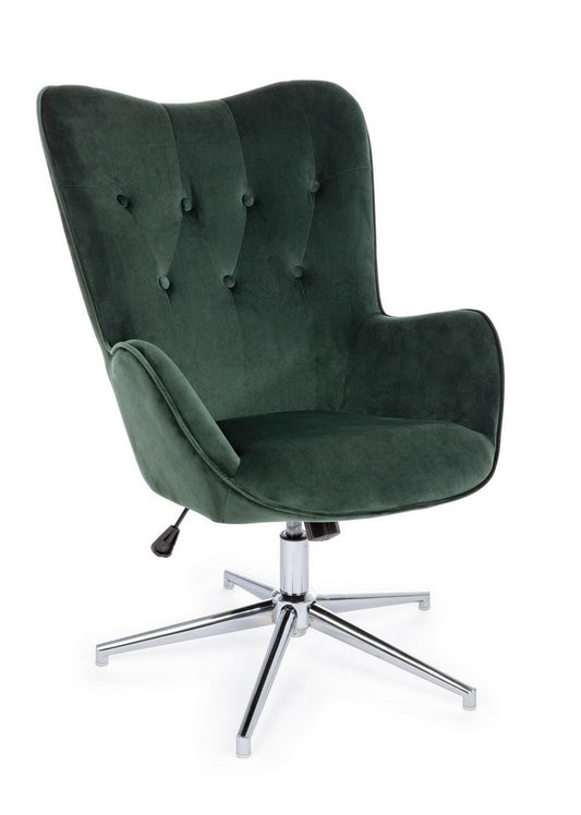 POLTRONA FARIDA VELLUTO VERDE