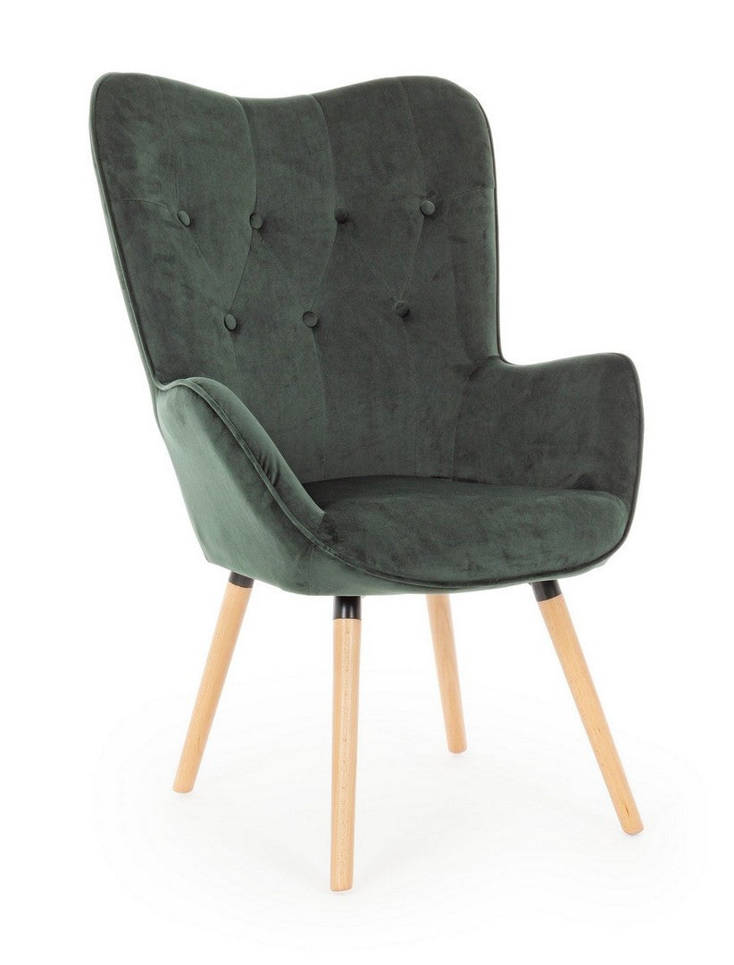 POLTRONA JULIET VELVET VERDE BOSCO