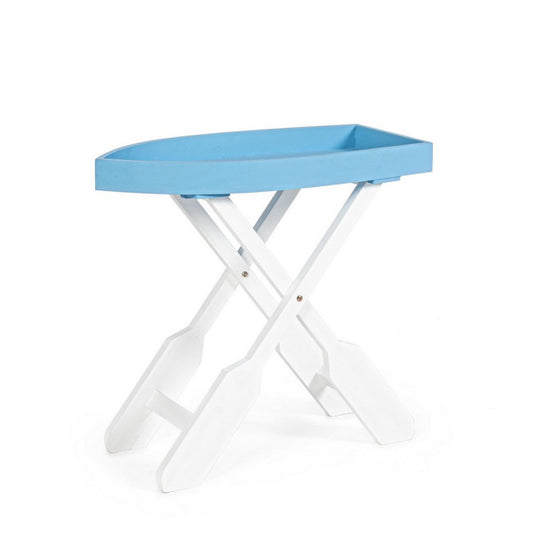 TAVOLO GOZZO PIEGH BIANCO-AZZURRO M