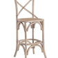 SGABELLO BAR CROSS GRIGIO NATURALE