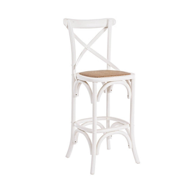 SGABELLO BAR CROSS BIANCO