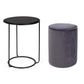 SET2 TAVOLINO-POUF ANNIKA GRIGIO SCURO