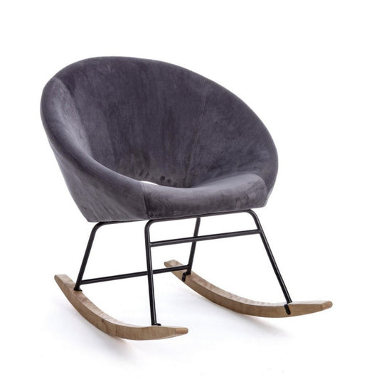 POLTRONA DONDOLO ANNIKA GRIGIO SCURO