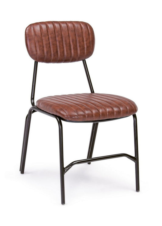 SEDIA DEBBIE ARANCIO SCURO VINTAGE