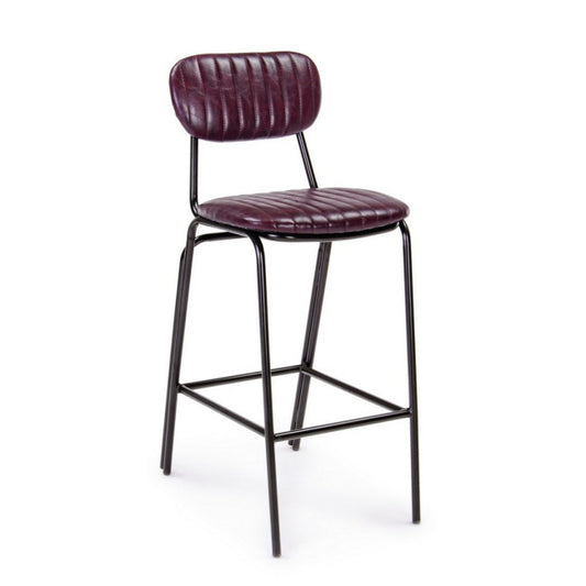 SGABELLO BAR DEBBIE BORDEAUX VINTAGE