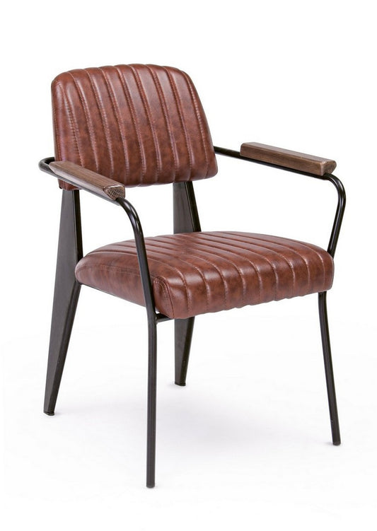 SEDIA C-BR NELLY ARANCIO SCURO VINTAGE