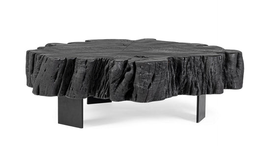 TAVOLINO KEVAL NERO 90X90