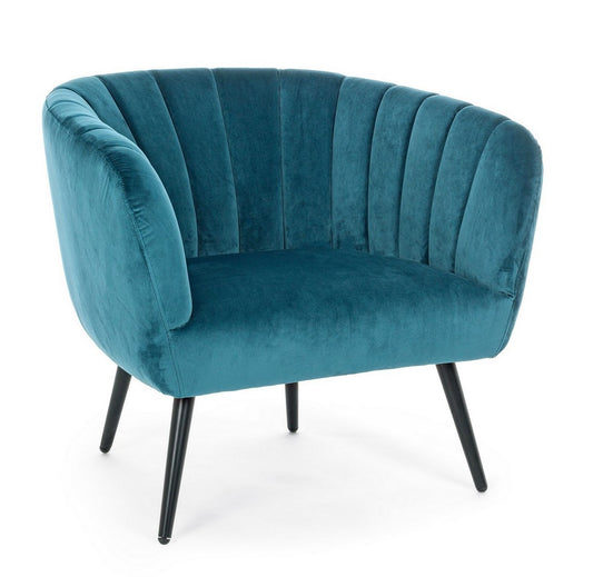 POLTRONA AVRIL BLU PAVONE