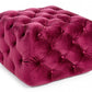 POUF EVAN VELLUTO BURGUNDY S