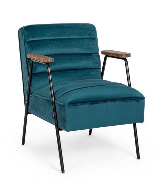 POLTRONA OCTAV BLU PAVONE