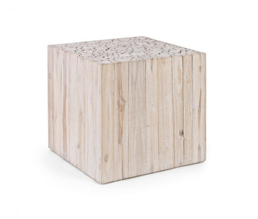 TAVOLINO ERMITAS BIANCO 45.5X45.5