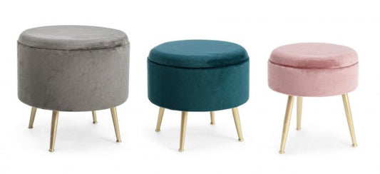 SET3 POUF CONTENITORE POLINA