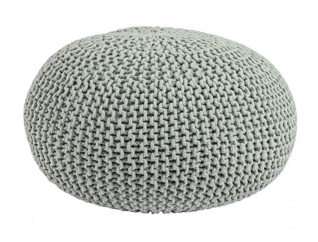 POUF INTRECCIO MENTA D80