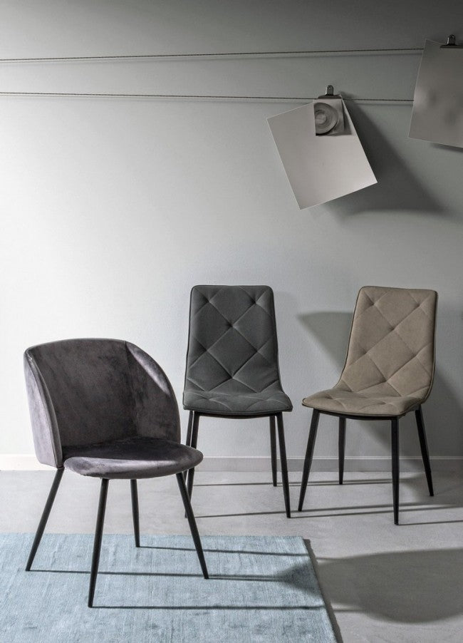 SEDIA VICTOR PU GRIGIO QUANTITÀ 4