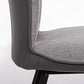 SEDIA ANGELICA GRIGIO C-GAMBA NERA QUANTITÀ 2