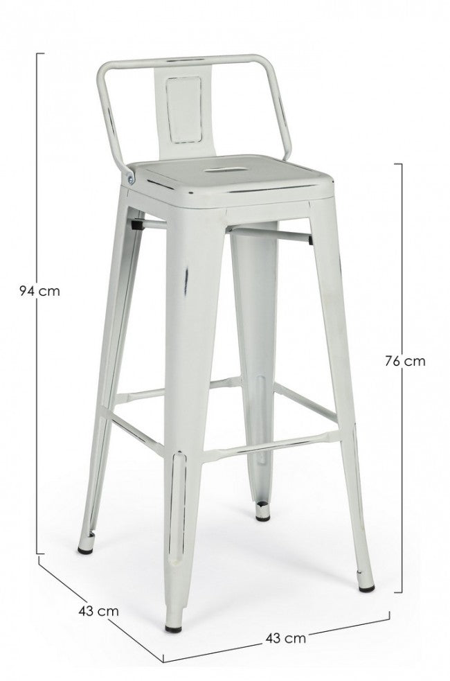 SGABELLO BAR NEW JERSEY C-SC BIANCO ANT. QUANTITÀ 4