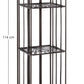SCAFFALE 3P RAY MARRONE 34X30X114H