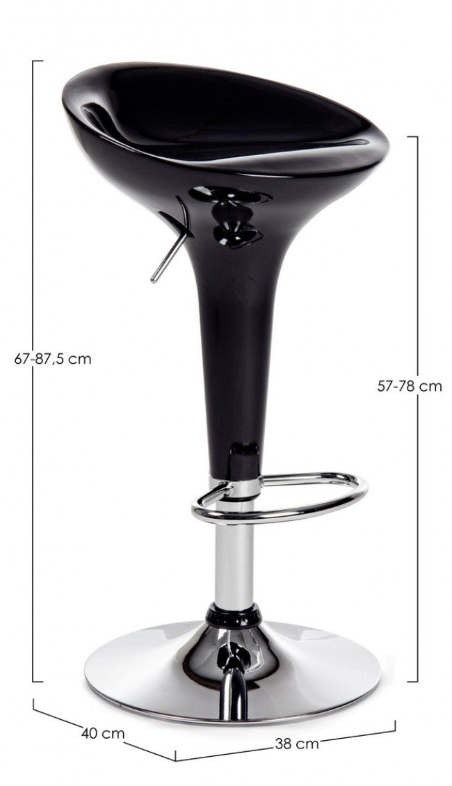 SGABELLO BAR NASHVILLE NERO QUANTITÀ 2